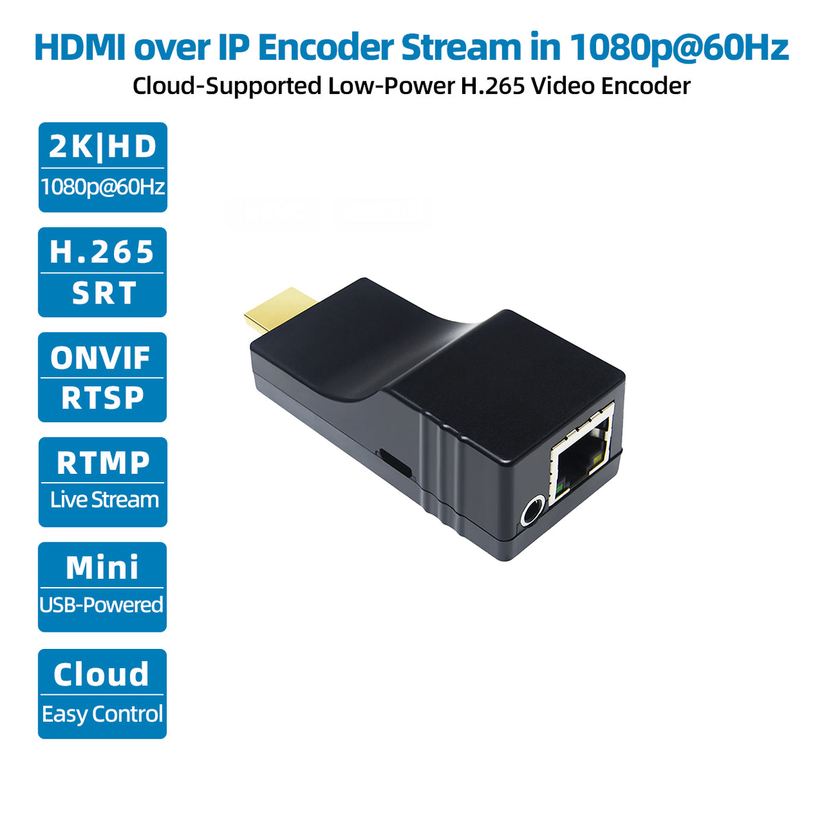 DDMALL CEV-2K HDMI Encoder for Pro IP Streaming in 1080P@60Hz