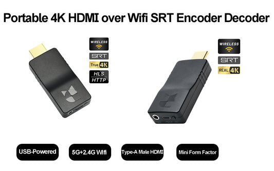 DDMALL HEV-4KW & HDD-20W Portable 4K HDMI Wifi Encoder Decoder for Live Streaming