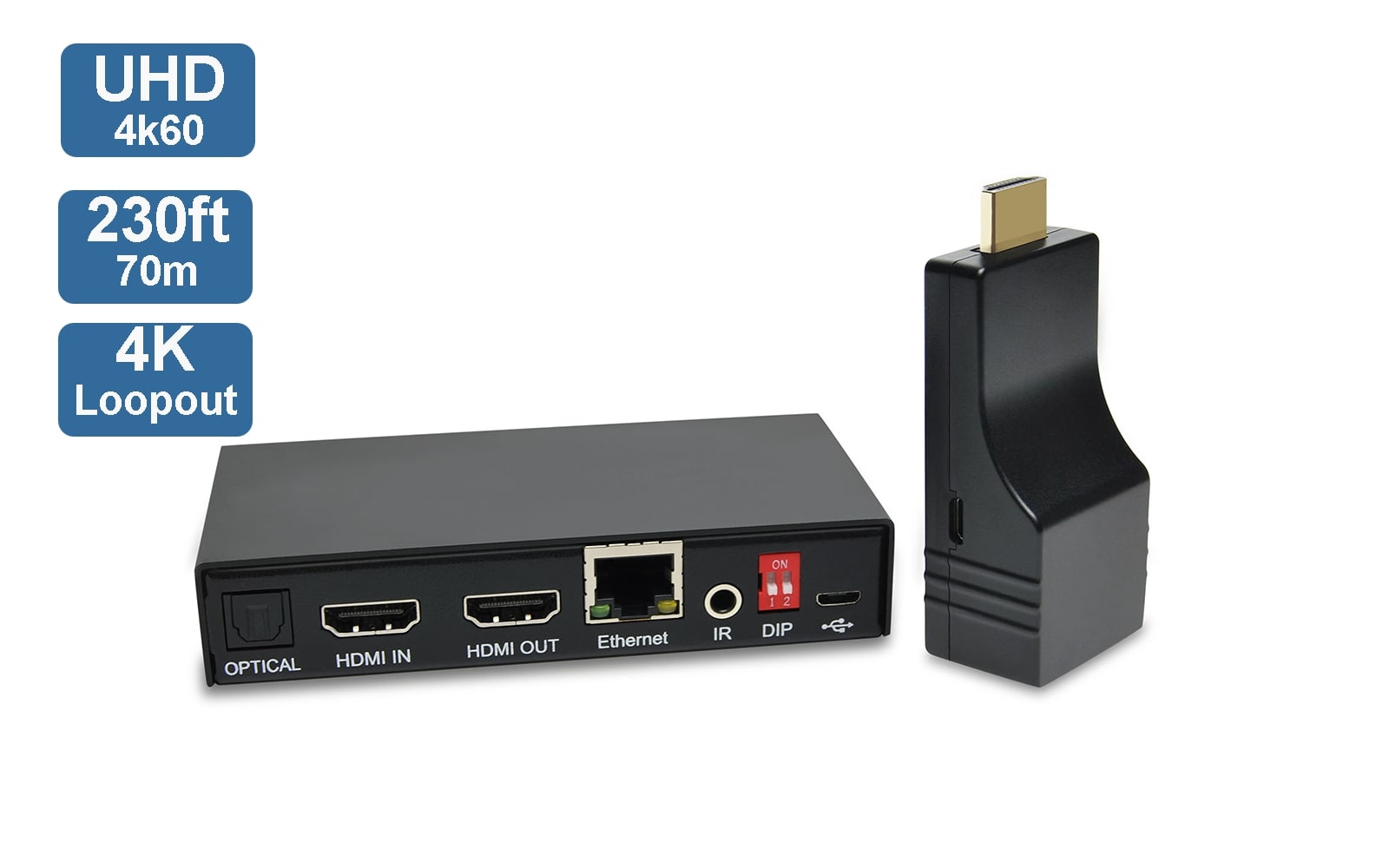 HE-35 4K HDMI over Ethernet Video Transmitter and Receiver