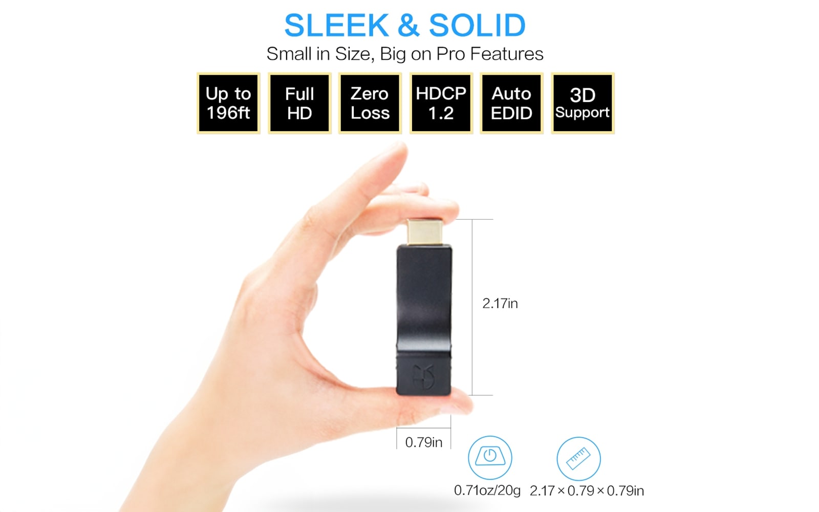 HE-15IR HDMI IR Extender Kit - sleek and solid