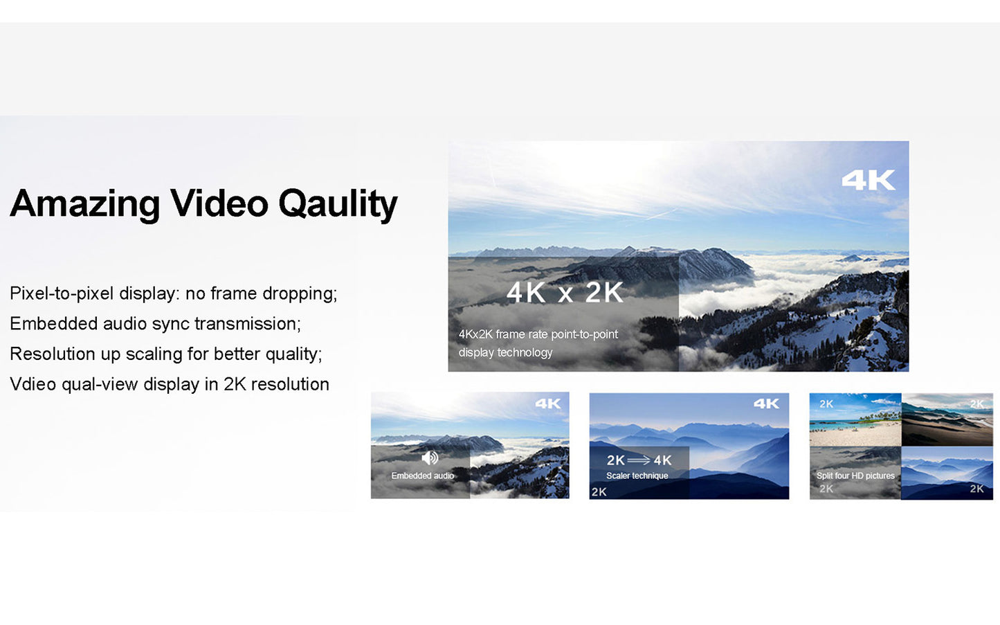 DDMALL AGP-P-4K UHD Digital Video Matrix Switcher, 4K Digital Signal Routing & Switching