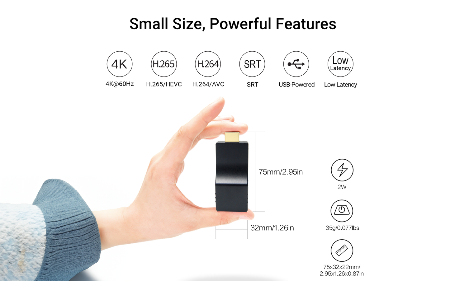 4K HDMI over IP Video Decoder-small size with low latency