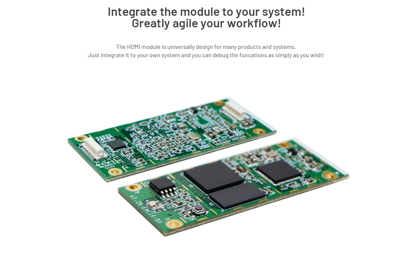 encoding for streaming module-integrate the module 