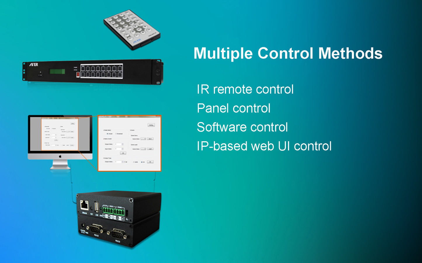 DDMALL HD-OPT-808 8x8 Integrated Optic Fiber Matrix Switcher