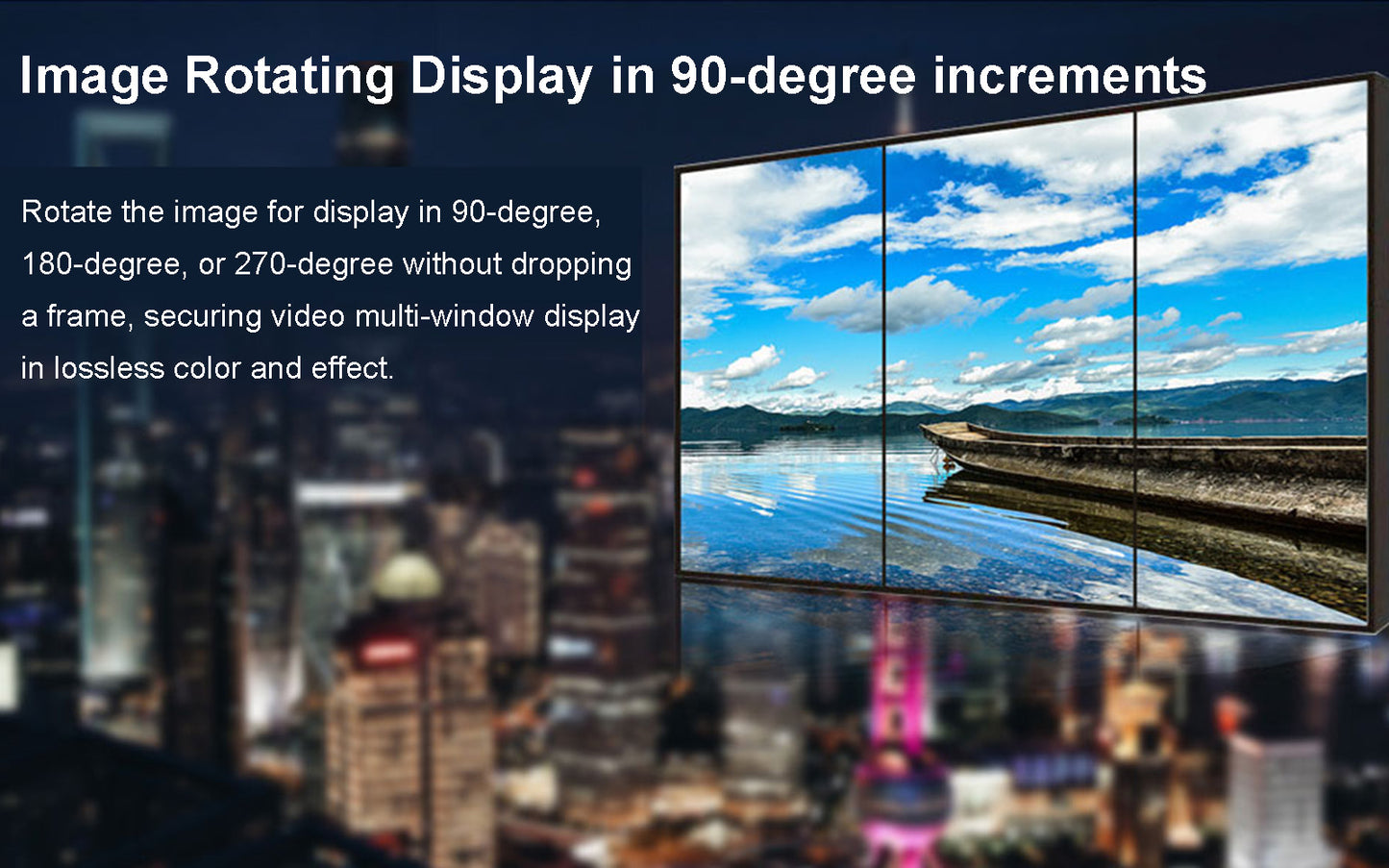 UHD Video Wall Processor-90 degree increments