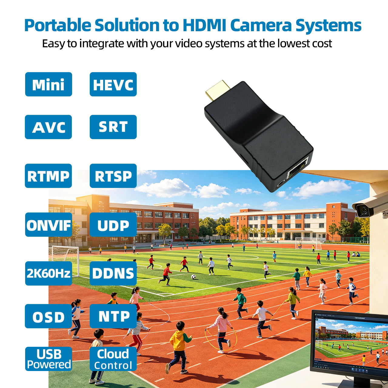 DDMALL CEV-2K HDMI Encoder for Pro IP Streaming in 1080P@60Hz
