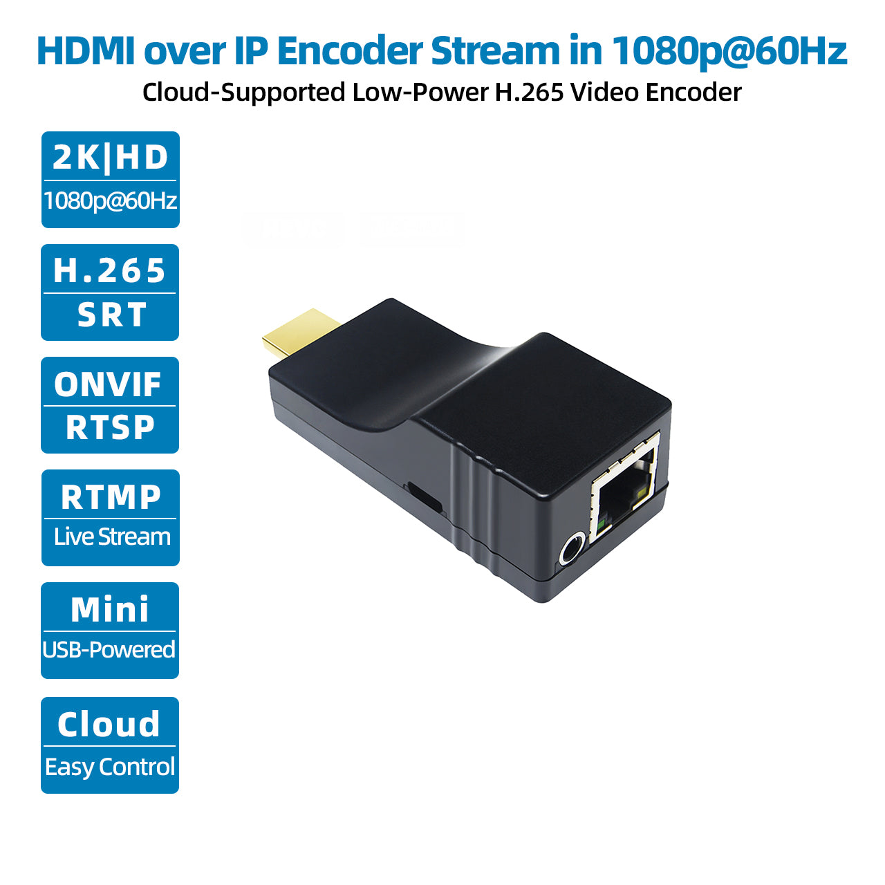 DDMALL CEV-2K HDMI Encoder for Pro IP Streaming in 1080P@60Hz
