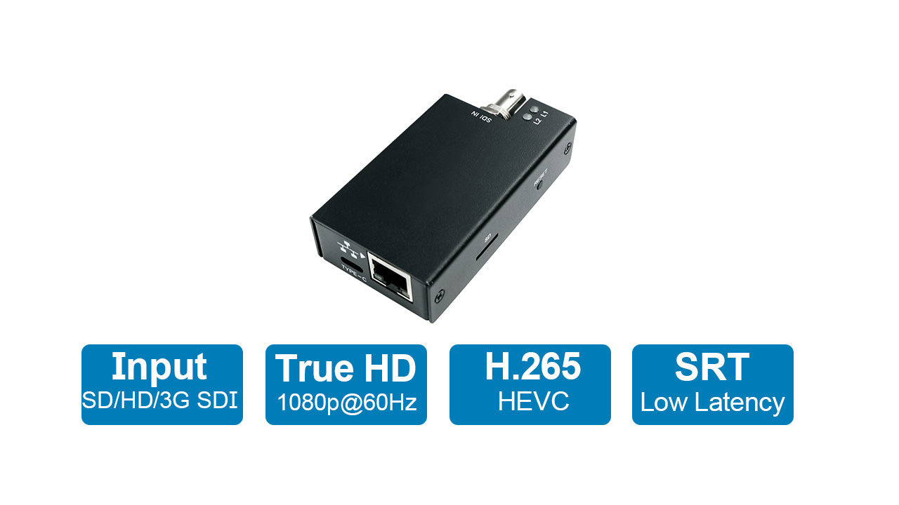 DDMALL SEV-2K 3G SDI Encoder, Streaming SDI with SRT in 1080p@60Hz
