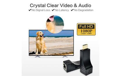 HE-20IR HDMI OVER Cat6 IR Extender Kit- crystal clear video and audio