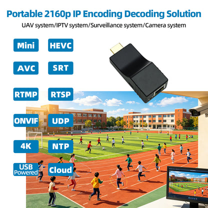 DDMALL HEV4K HDD20 HDMI Encoder Decoder for 4K SRT Streaming with SRT
