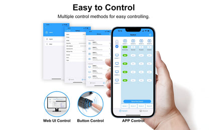 DDMALL WHE-10RX Portable Wireless HDMI Receiver, HDMI Wireless Video Extender Receiver 1080p@60Hz