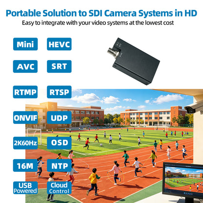 DDMALL SEV-2K 3G SDI to IP Encoder for Streaming in 1080p@60Hz H.265
