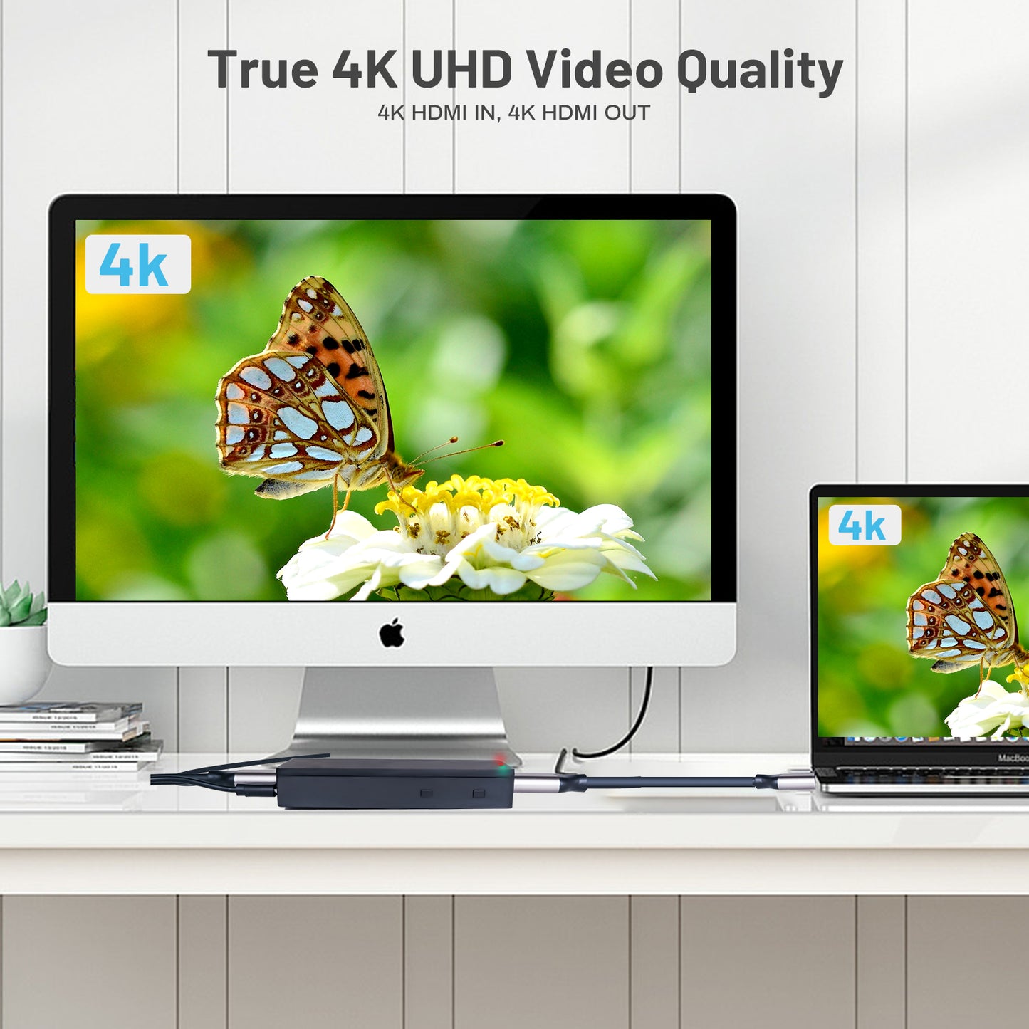 DDMALL HED-4KW Dual-Wifi 6 4K Wireless HDMI Live Streaming Encoder with 4K Real-Time LoopOut, Support AP Management