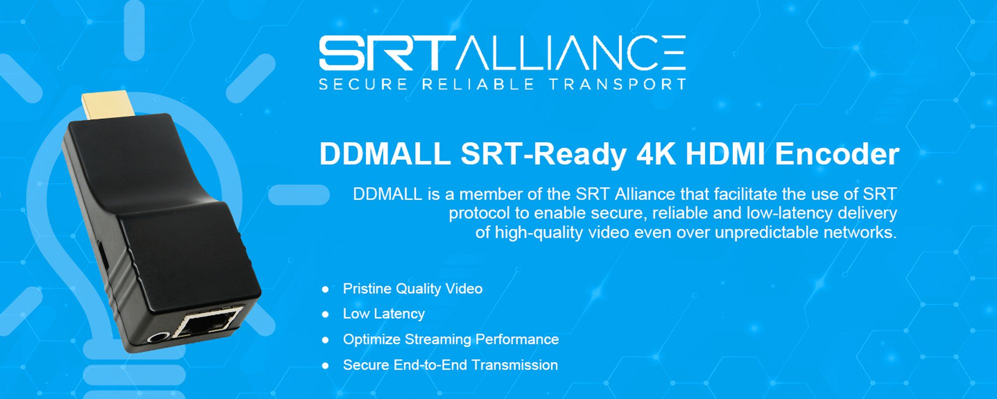 HDMI Live Streaming Encoders 4K - SRT- HEV
