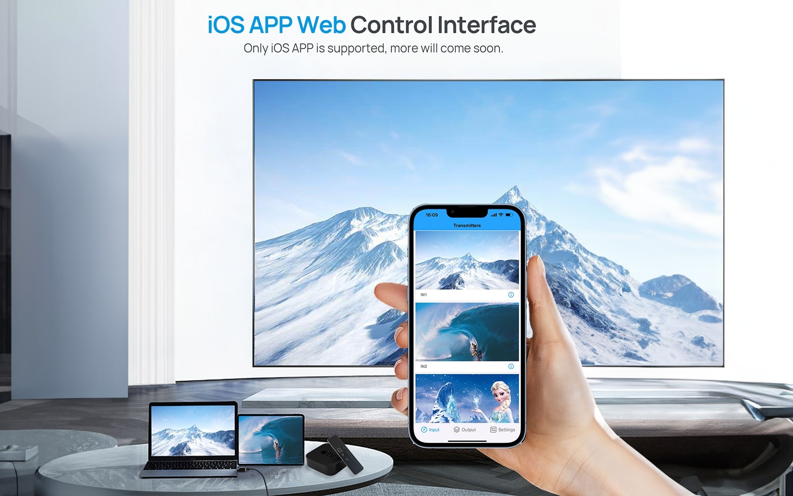 ios app web control interface